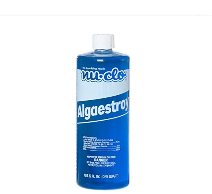 Algaestroy 50% Quart Algaecide for Swimming Pools Nu-Clo 2025