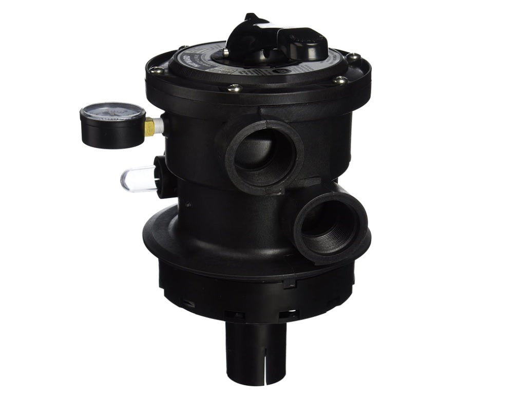 Hayward SP0714T VariFlo Top-Mount Multiport Valve, Black