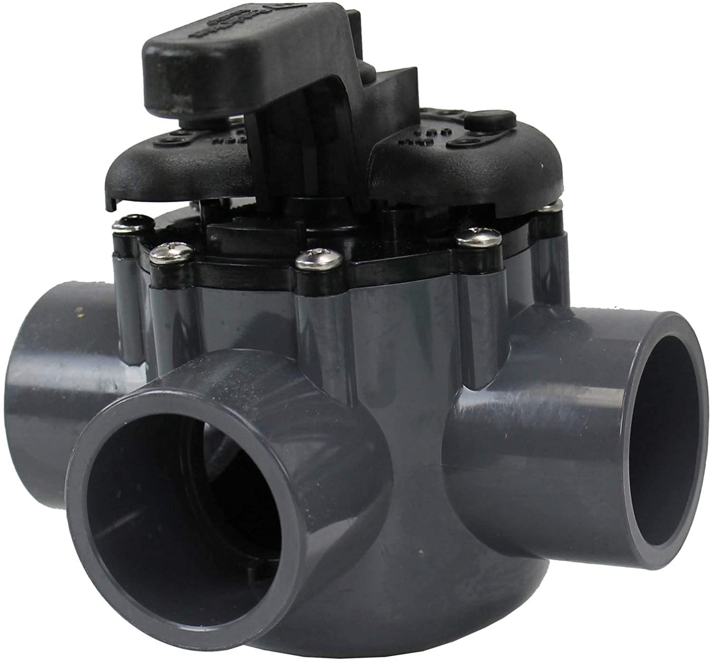 Pentair 263037 3-Way PVC 1-1/2 inch (2 inch slip outside) Pool And Spa Diverter Valve