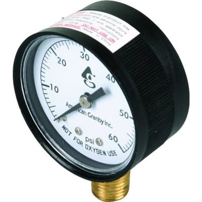 Super-Pro 0.25" Bottom Mount Filter Pressure Gauge