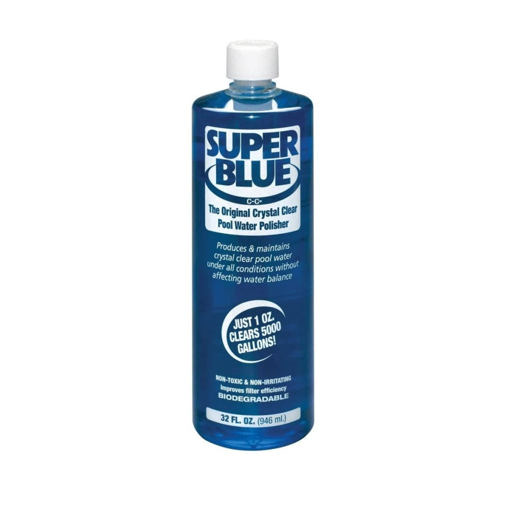 Robarb Super Blue Clarifier Crystal Clear Pool Water Polisher, 1 Qt.