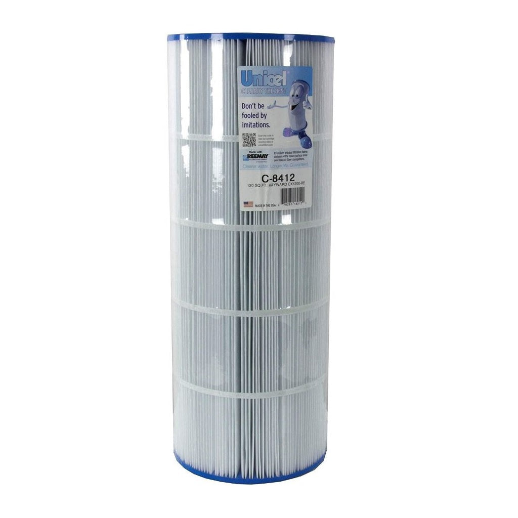 Unicel C-8412 120 Sq. Ft. Swimming Pool & Spa Replacement Filter Cartridge for Hayward Star-Clear C1200 | CX1200RE | Waterway Pro Clean 125 | Waterway Clearwater II 125